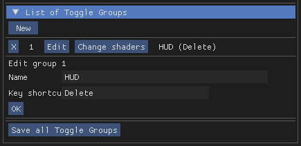 New toggle group